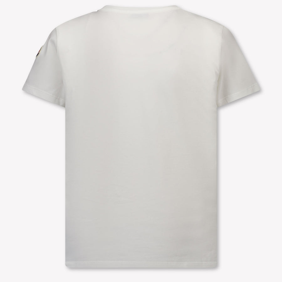 Moncler Kinder Meisjes T-Shirt In Wit