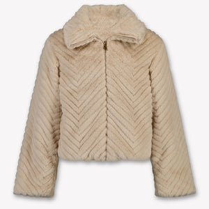 Moncler Eira Kinder Meisjes Winterjas In Licht Beige