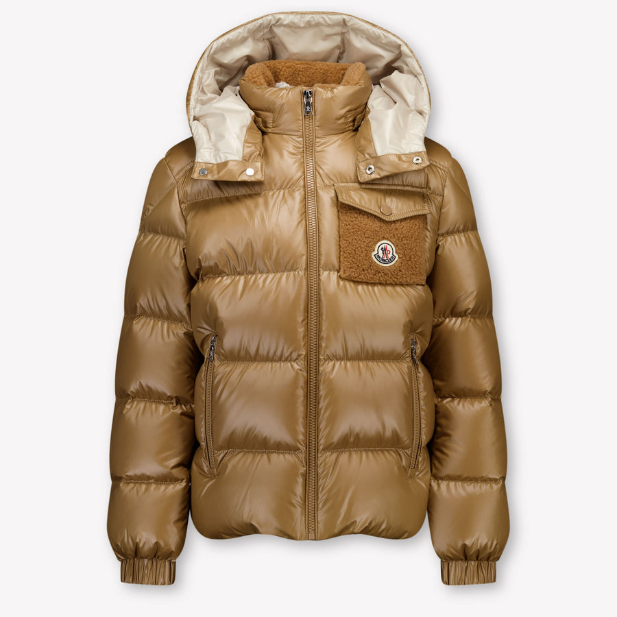 Moncler Yule Boys Winter Jacket in Beige