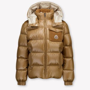 Moncler Yule Kinder Jongens Winterjas In Beige