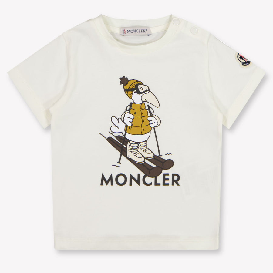 Moncler Baby Jongens T-Shirt In Wit