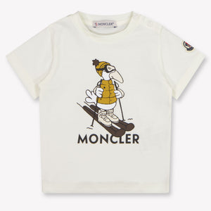 Moncler Baby Jongens T-Shirt In Wit