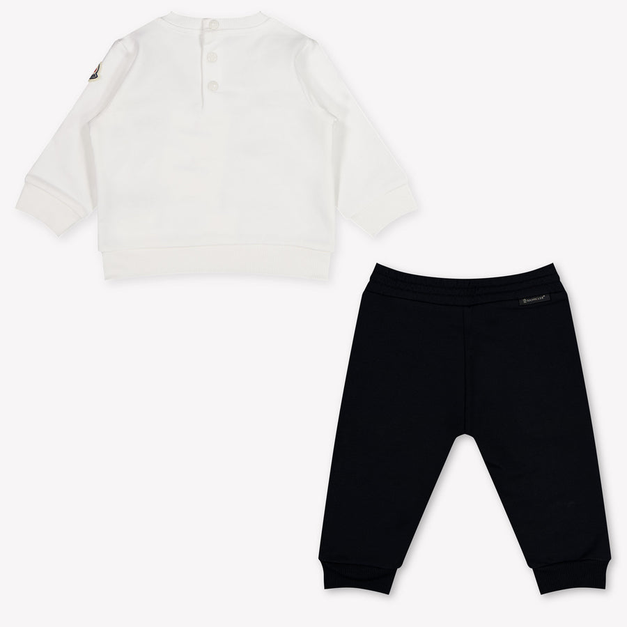 Moncler Baby Jongens Joggingpak In Wit