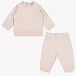 Moncler Baby Meisjes Joggingpak In Licht Roze