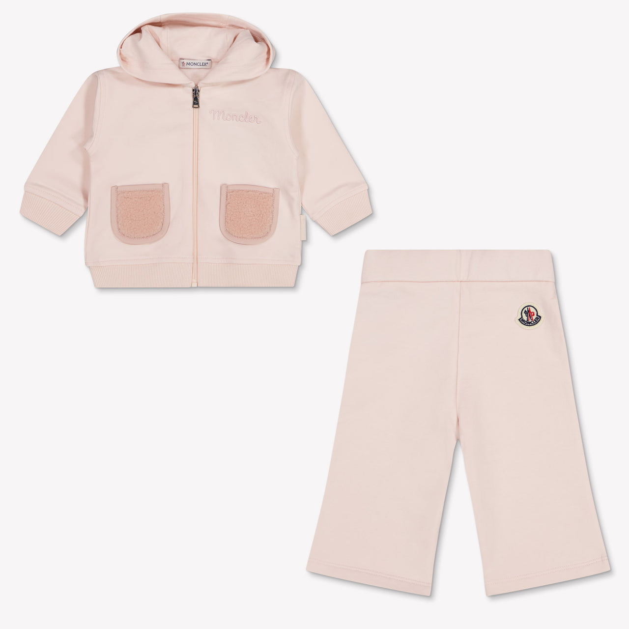 Moncler Baby Meisjes Joggingpak In Licht Roze