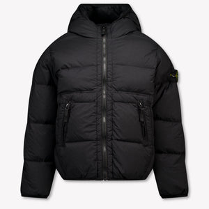 Stone Island Kinder Jongens Winterjas In Zwart