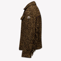 Moncler Kinder Meisjes Vest In Donker Bruin