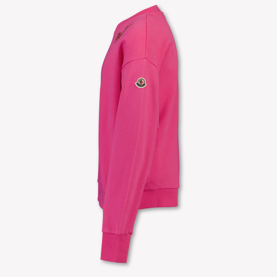 Moncler Kinder Meisjes Trui In Fuchsia