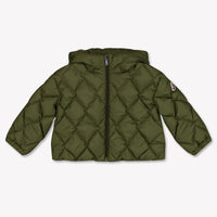 Moncler Ava Baby Meisjes Winterjas In Donker Groen