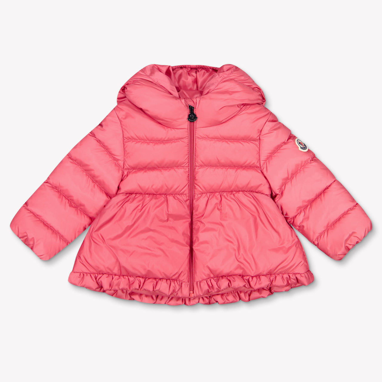 Moncler Odile Baby Girls Winter Coat In Fuchsia