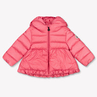 Moncler Odile Baby Girls Winter Coat In Fuchsia