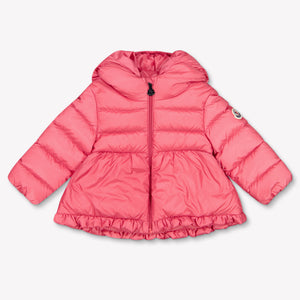 Moncler Odile Baby Girls Winter Coat In Fuchsia