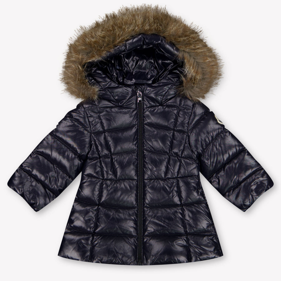 Moncler Emma Baby Meisjes Winterjas In Navy