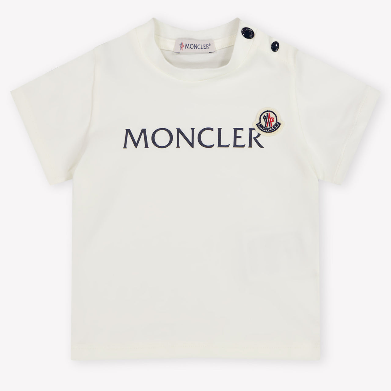 Moncler Baby Jongens T-Shirt In Wit