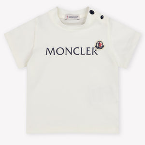 Moncler Baby Jongens T-Shirt In Wit