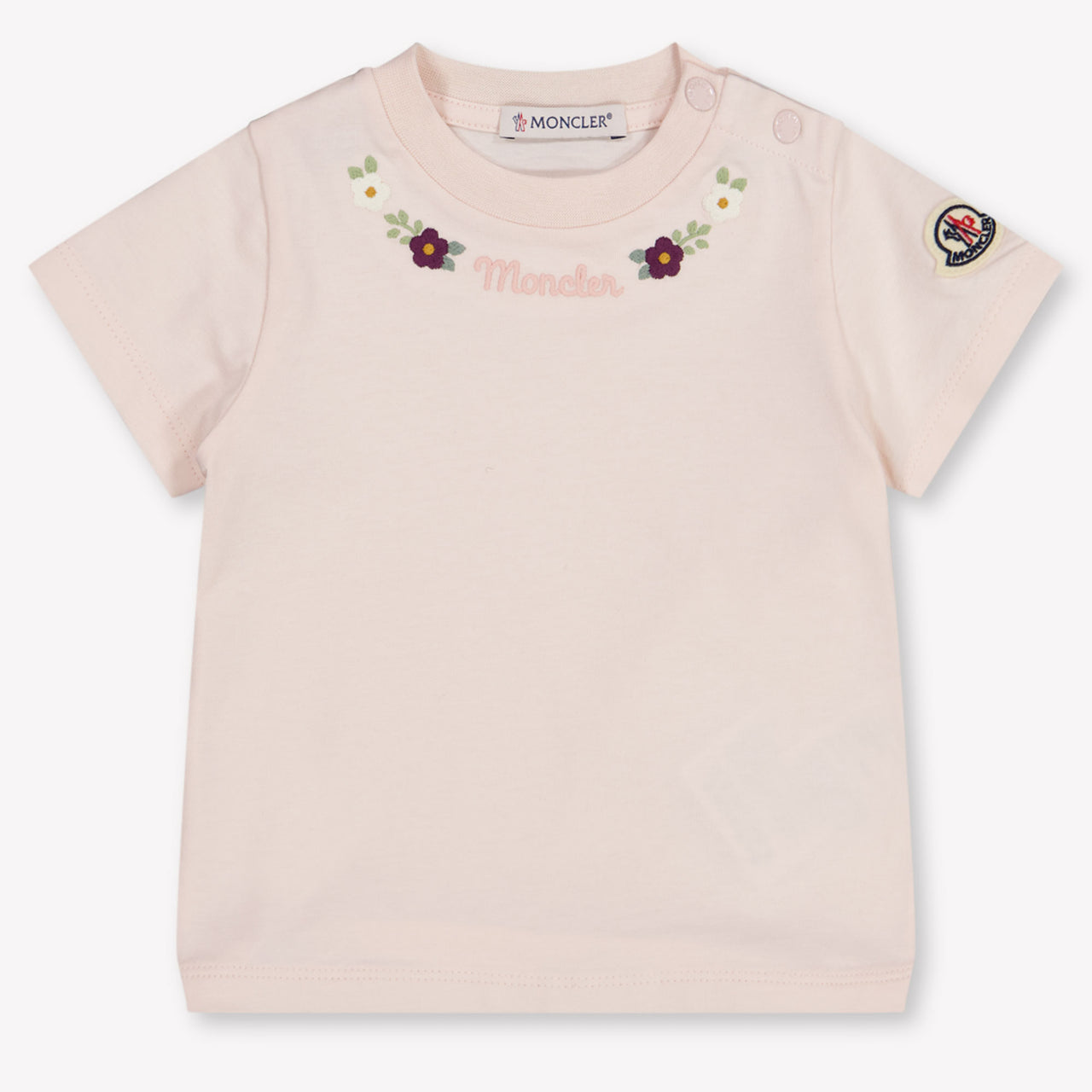 Moncler Baby Meisjes T-Shirt In Licht Roze