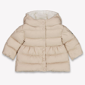Moncler Charlotte Baby Girls Winter Jacket in Light Beige