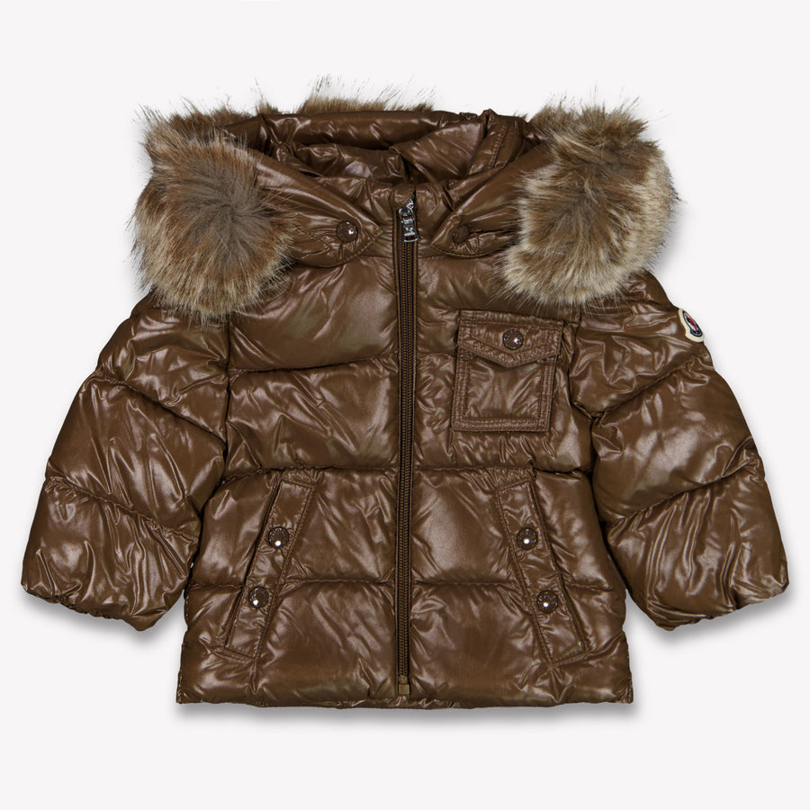 Moncler K2 Baby Unisex Winter Jacket in Dark Brown
