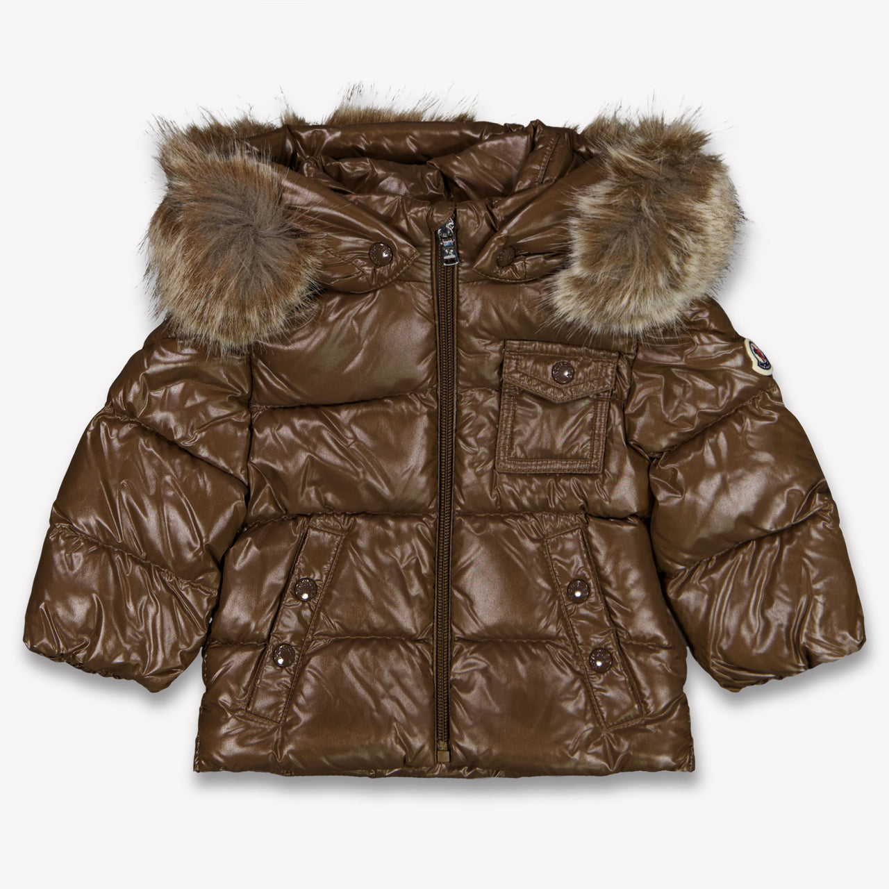 Moncler K2 Baby Unisex Winter Jacket in Dark Brown