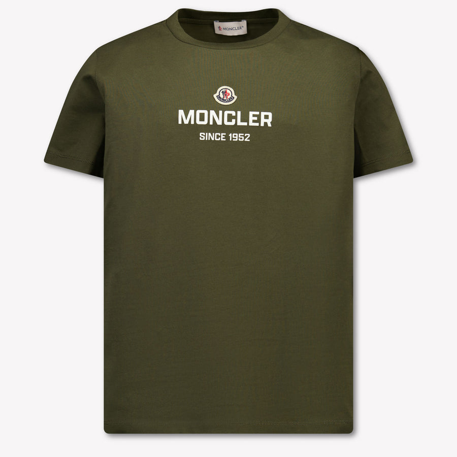Moncler Kinder Jongens T-Shirt In Army