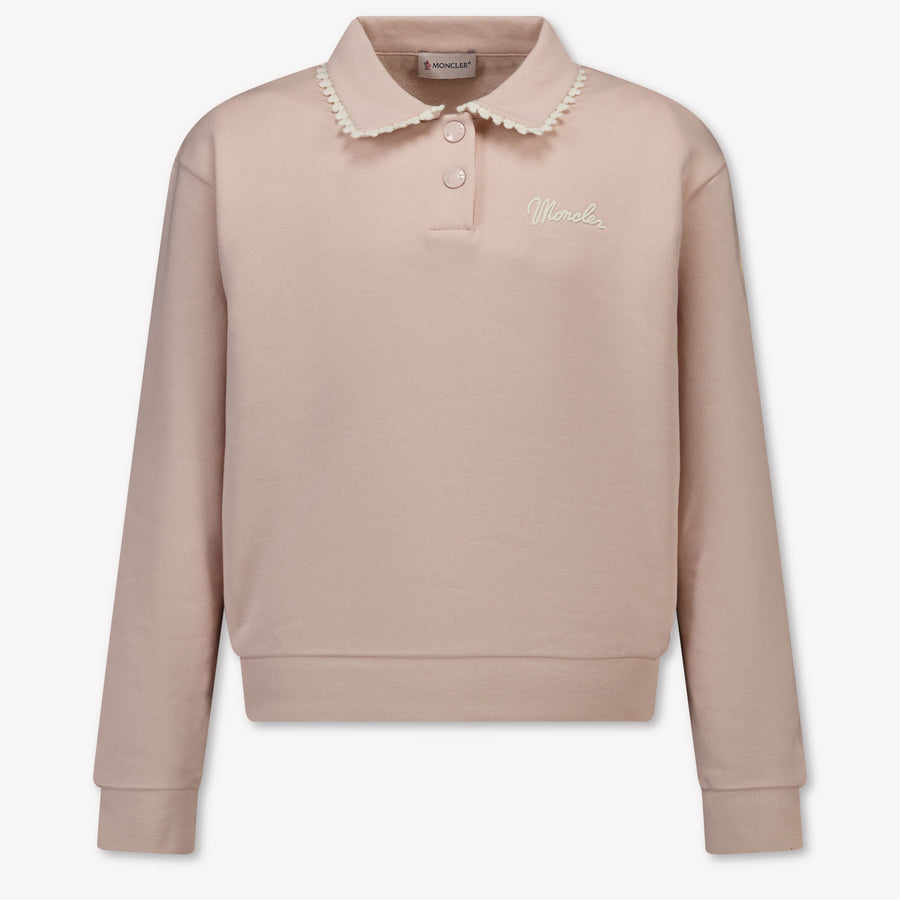 Moncler Girls Sweater in Light Pink
