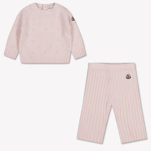 Moncler Baby Meisjes Setje In Licht Roze