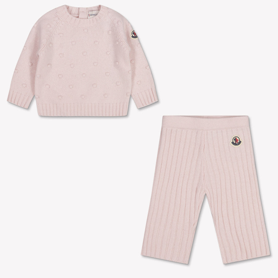Moncler Baby Meisjes Setje In Licht Roze