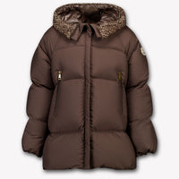 Moncler Duilla Kinder Meisjes Winterjas In Donker Bruin