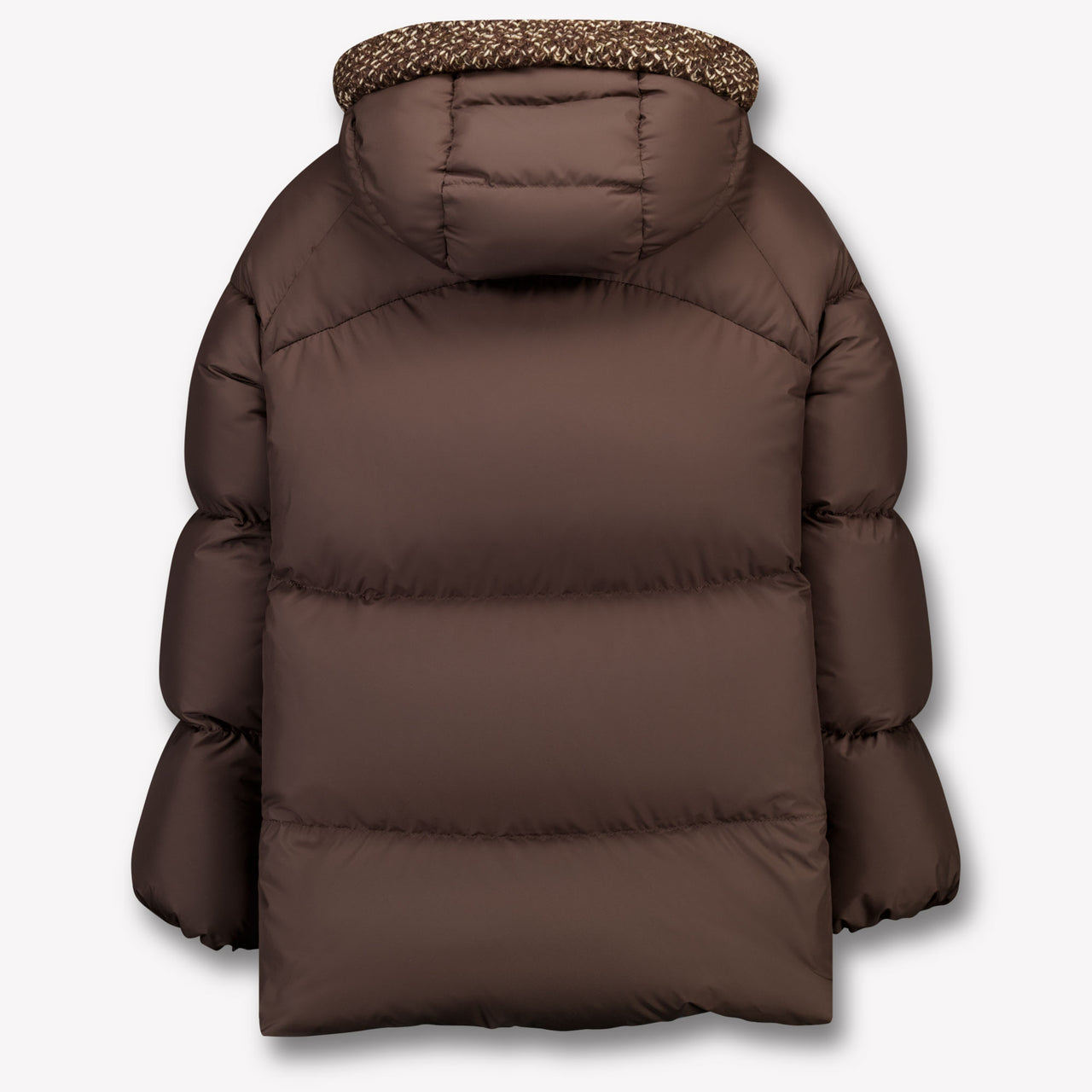 Moncler Duilla Kinder Meisjes Winterjas In Donker Bruin