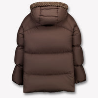 Moncler Duilla Kinder Meisjes Winterjas In Donker Bruin