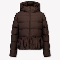 Moncler Elizaveta Kinder Meisjes Winterjas In Donker Bruin