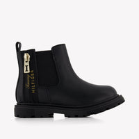 Tommy Hilfiger Kids Girls Boots In Black