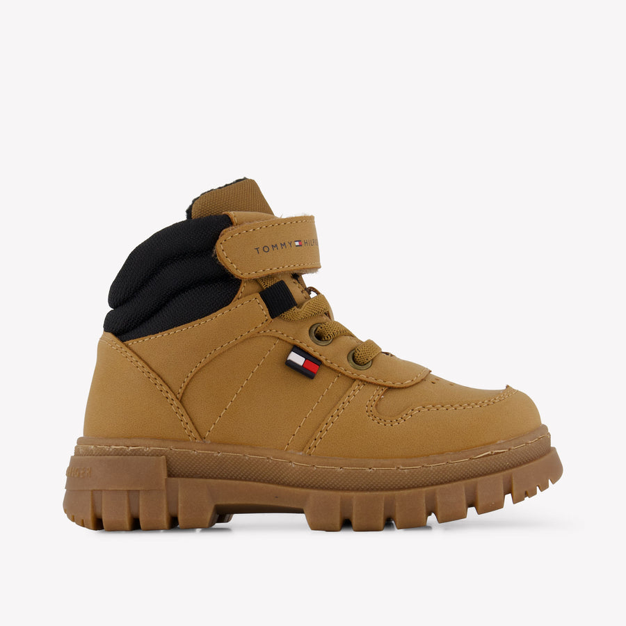Tommy Hilfiger Kids Boys Shoes In Camel