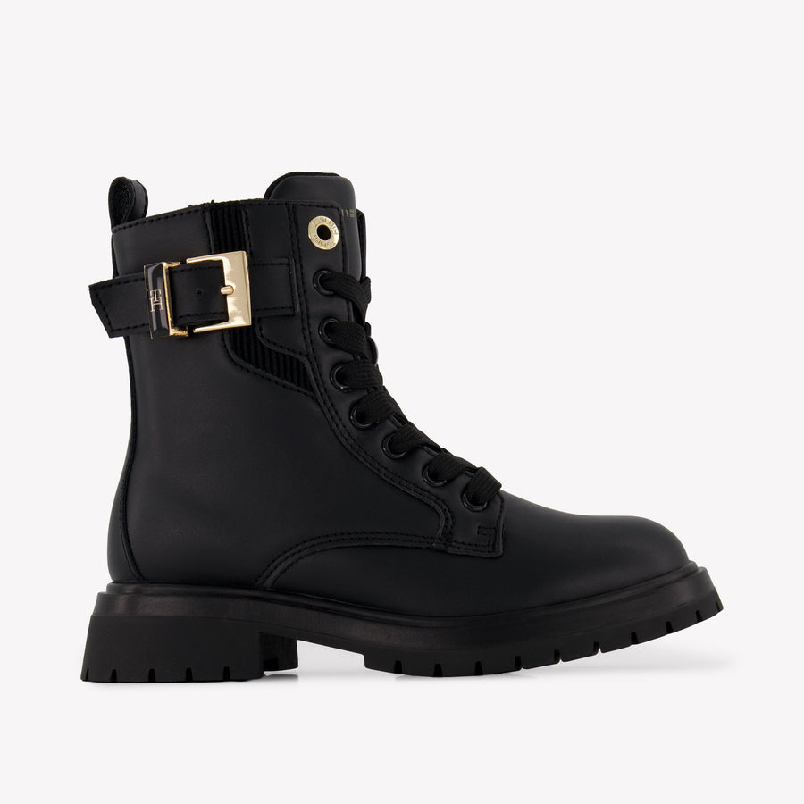 Tommy Hilfiger Kids Girls Boots In Black