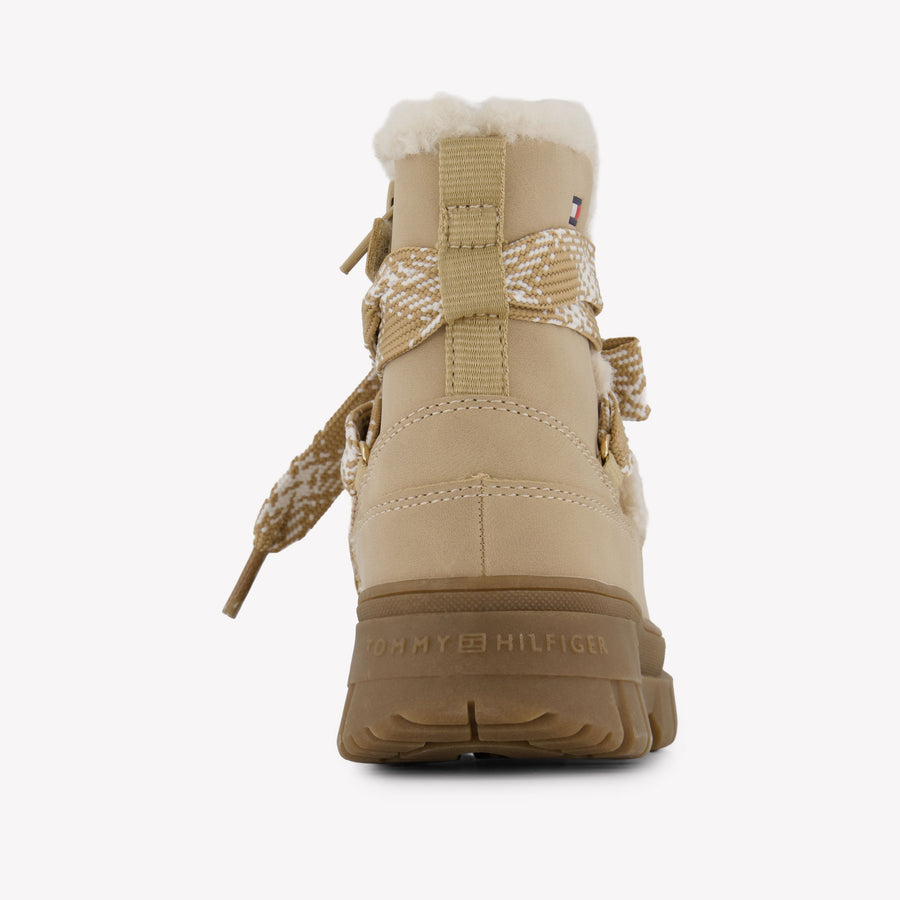 Tommy Hilfiger Kids Girls Snow boots In Beige