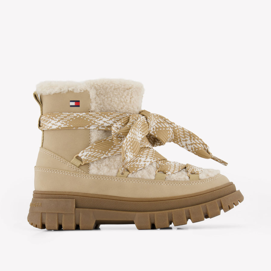 Tommy Hilfiger Kinder Meisjes Snowboots In Beige