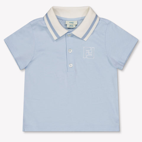 Fendi Baby Jongens Polo In Licht Blauw