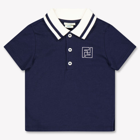Fendi Baby Jongens Polo In Navy