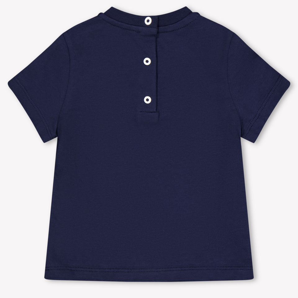 Fendi Baby Jongens T-Shirt In Navy