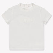Fendi Baby Jongens T-Shirt In Wit