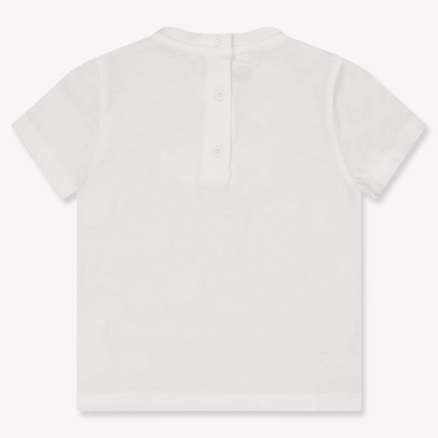 Fendi Baby Jongens T-Shirt In Wit