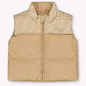 Fendi Baby Jongens Bodywarmer In Beige