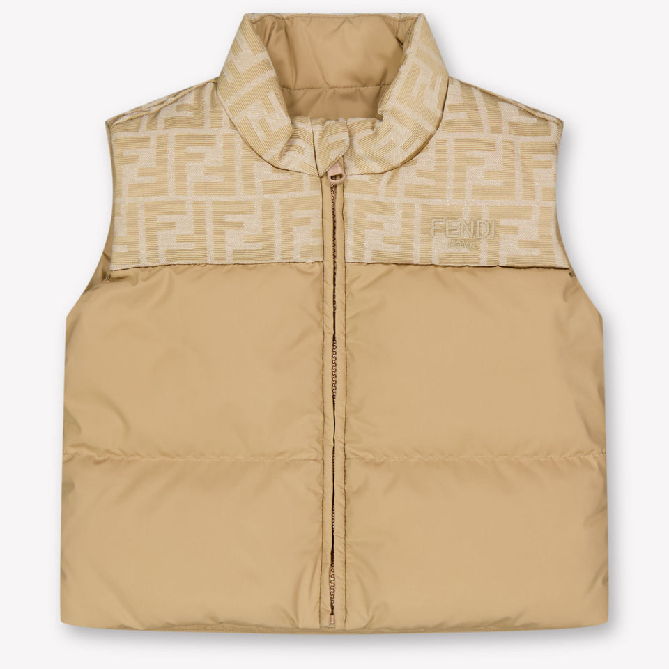 Fendi Baby Jongens Bodywarmer In Beige