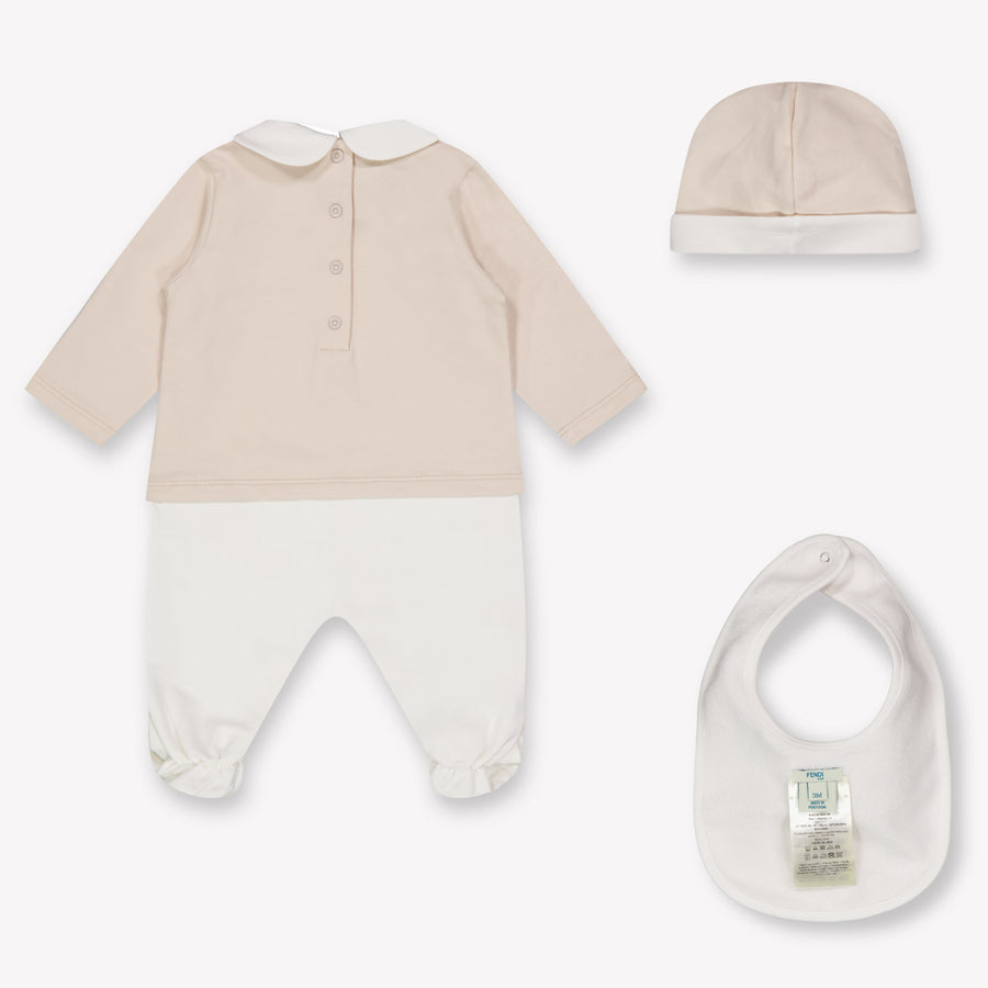 Fendi Baby Unisex Boxpakje In Licht Beige
