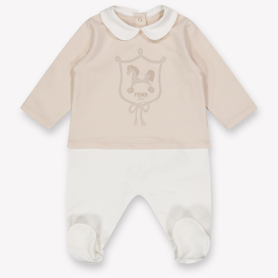 Fendi Baby Unisex Boxpakje In Licht Beige