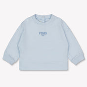 Fendi Baby Unisex Trui In Licht Blauw