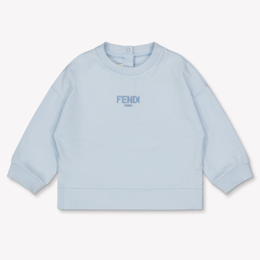 Fendi Baby Unisex Trui In Licht Blauw