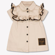 Fendi Baby Meisjes Jurk In Beige