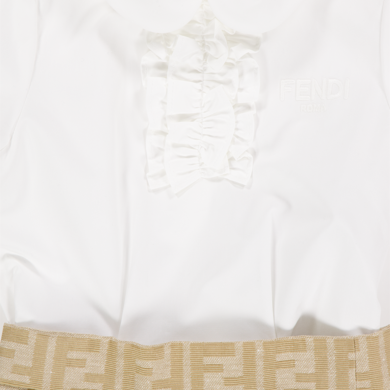 Fendi Baby Meisjes Jurk In Beige
