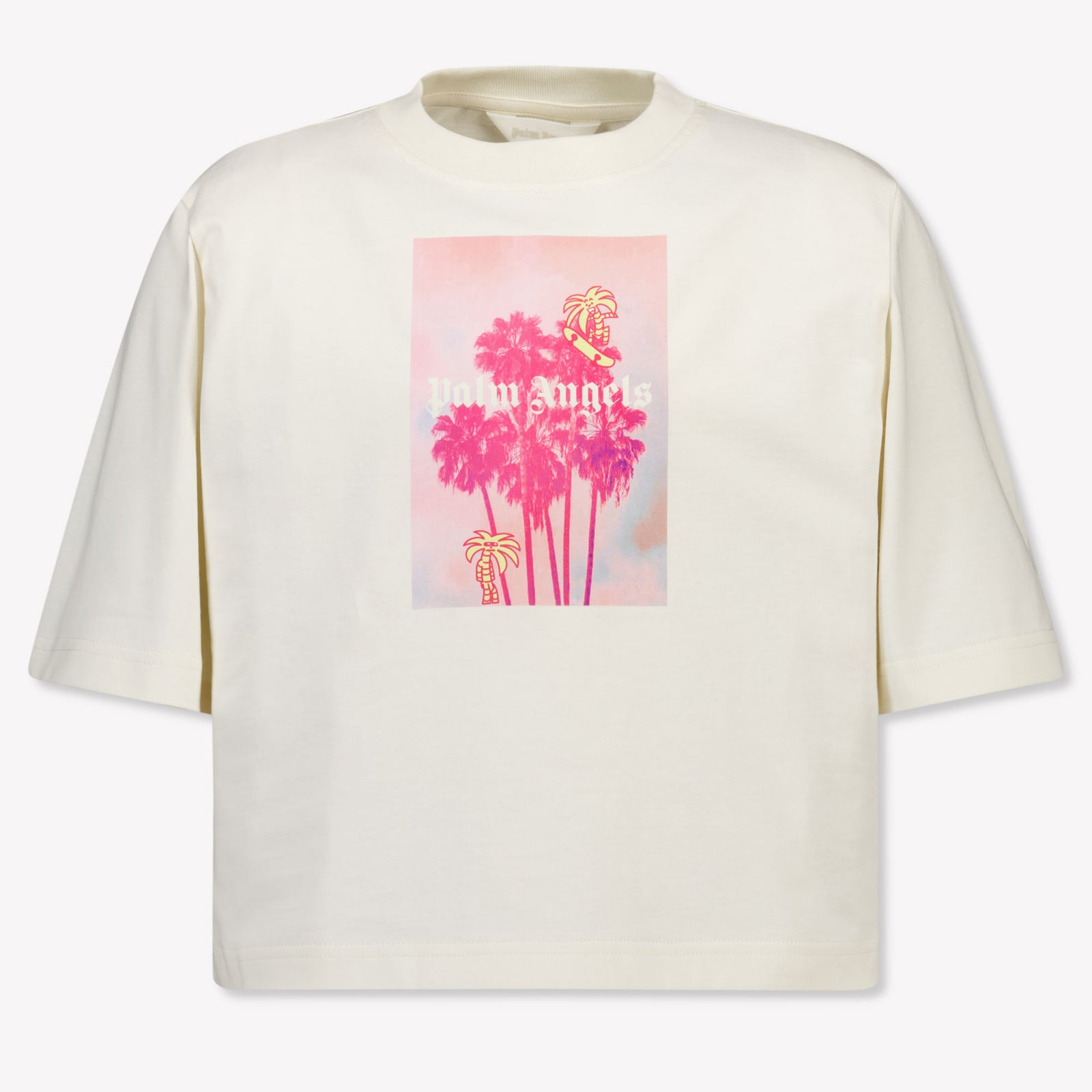 Palm Angels Kinder Meisjes T-Shirt In Off White